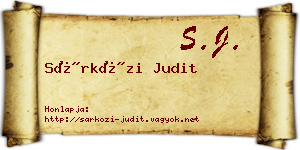 Sárközi Judit névjegykártya